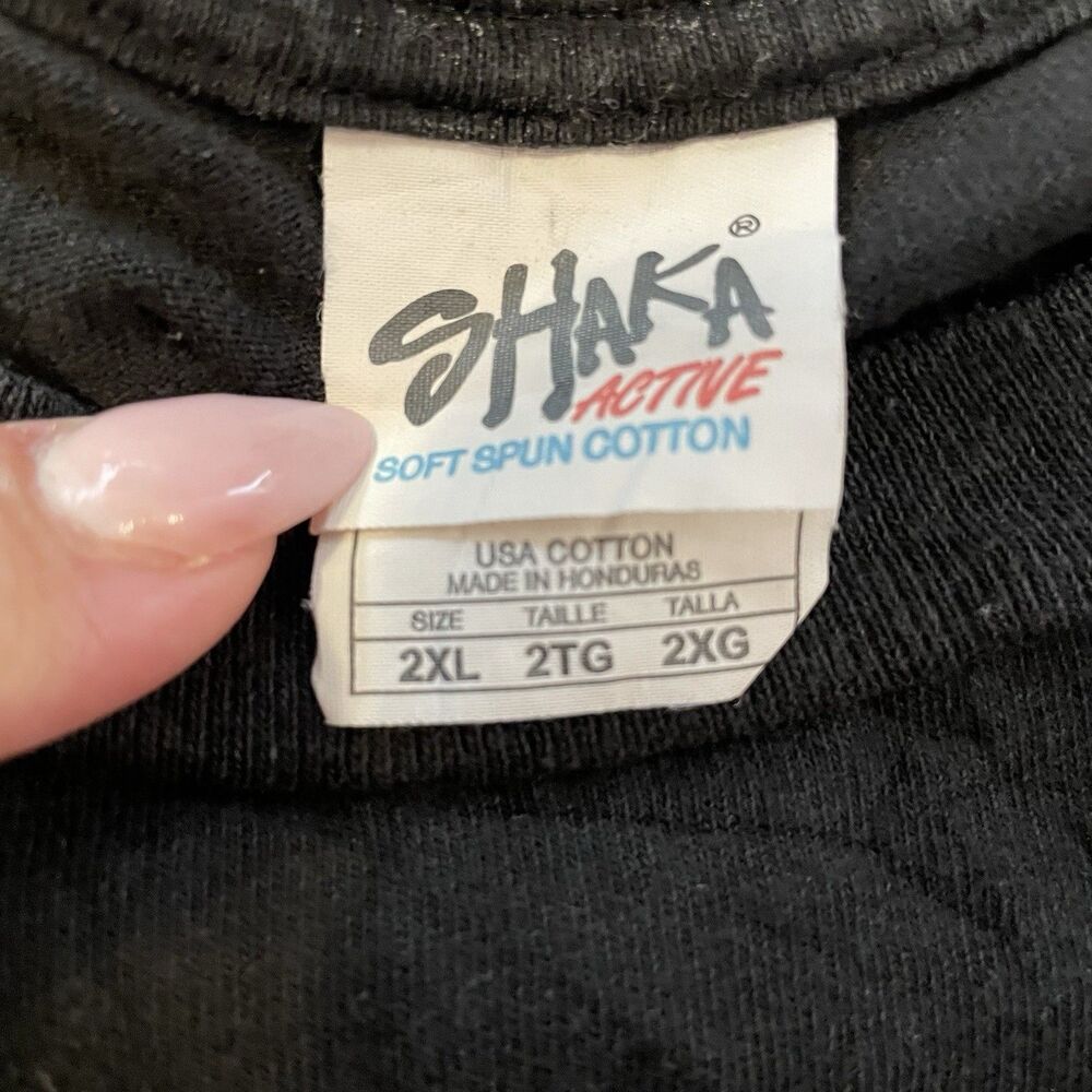 Vintage Shaka Wear Miami Dolphins Black Graphic T-Shirt Size 2XL rare - Picture 7 of 9